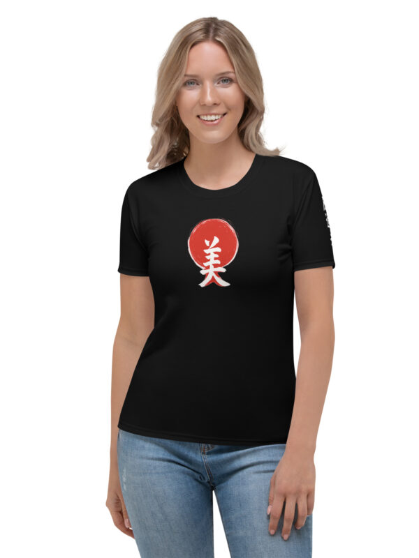 Japanese “Rebel-YinYang Koi- Beauty” | Women's Black T-shirt