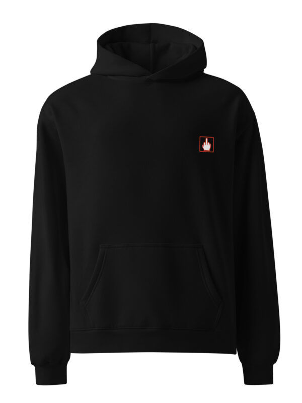 Japanese "Rebel" Sign MEN oversized hoodie | Back Print