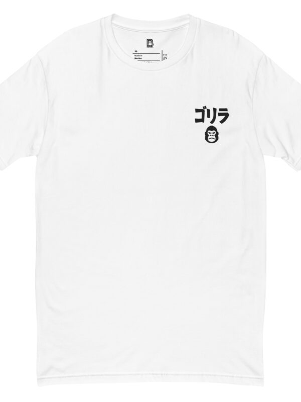Japanese "Gorira" Embroided Front - Squared Gorilla BackPrint | MEN Short Sleeve T-shirt