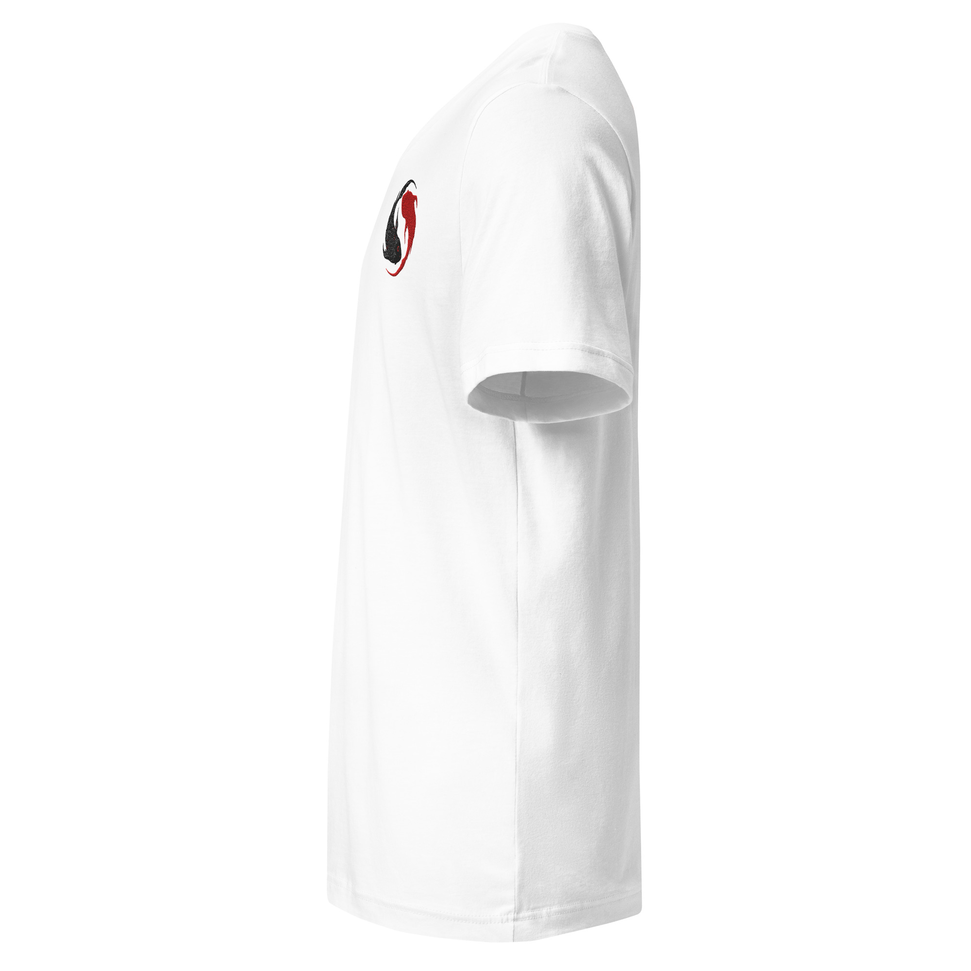 Japanese "YinYang" Embroided Front - "Rebel" Printed Back | Men Short Sleeve V-Neck T-Shirt - Image 8