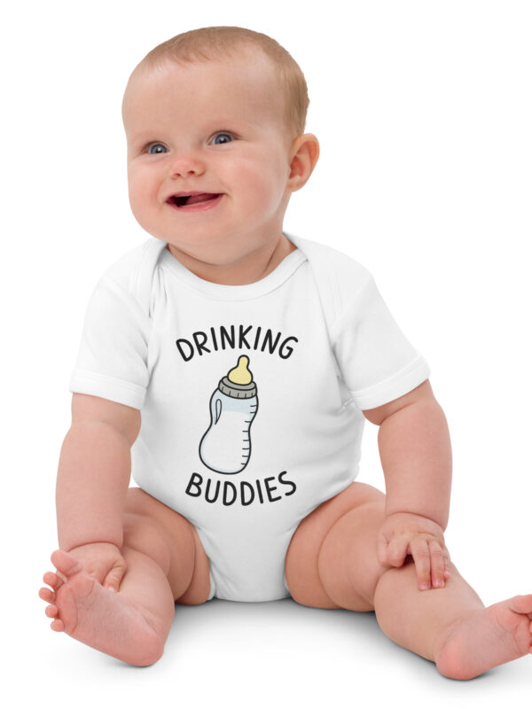 "Drinking Buddies" Organic cotton baby bodysuit