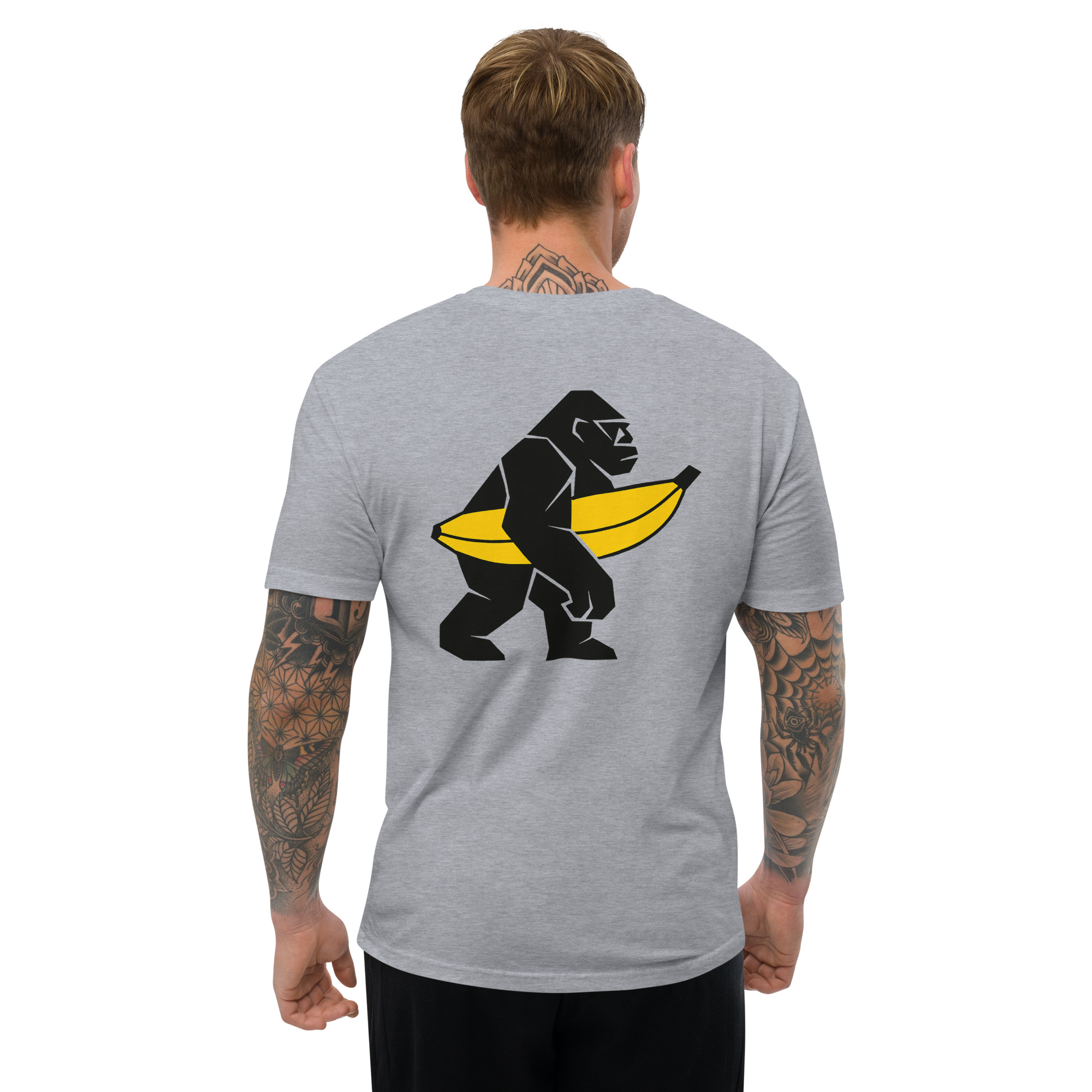Japanese "Gorira" Embroided Front - Squared Gorilla BackPrint | MEN Short Sleeve T-shirt - Image 29