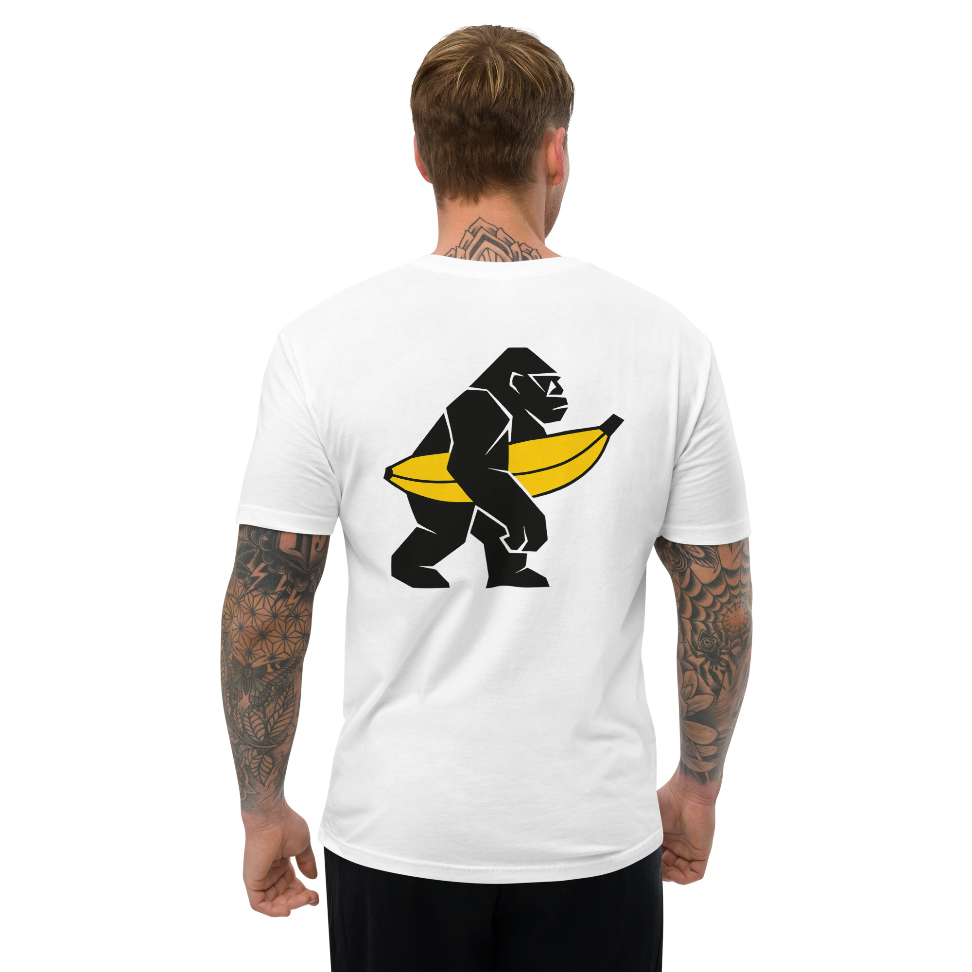 Japanese "Gorira" Embroided Front - Squared Gorilla BackPrint | MEN Short Sleeve T-shirt - Image 49